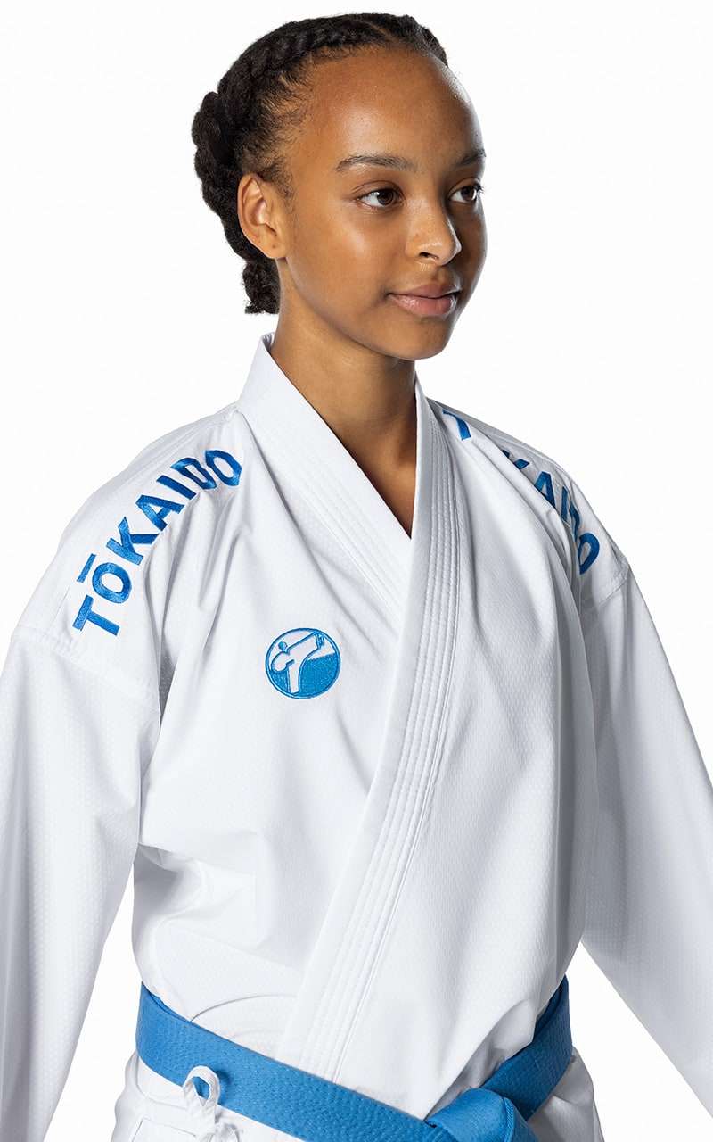 KIMONO KARATE TOKAIDO KUMITE MASTER JUNIOR SET , WKF, 4 OZ