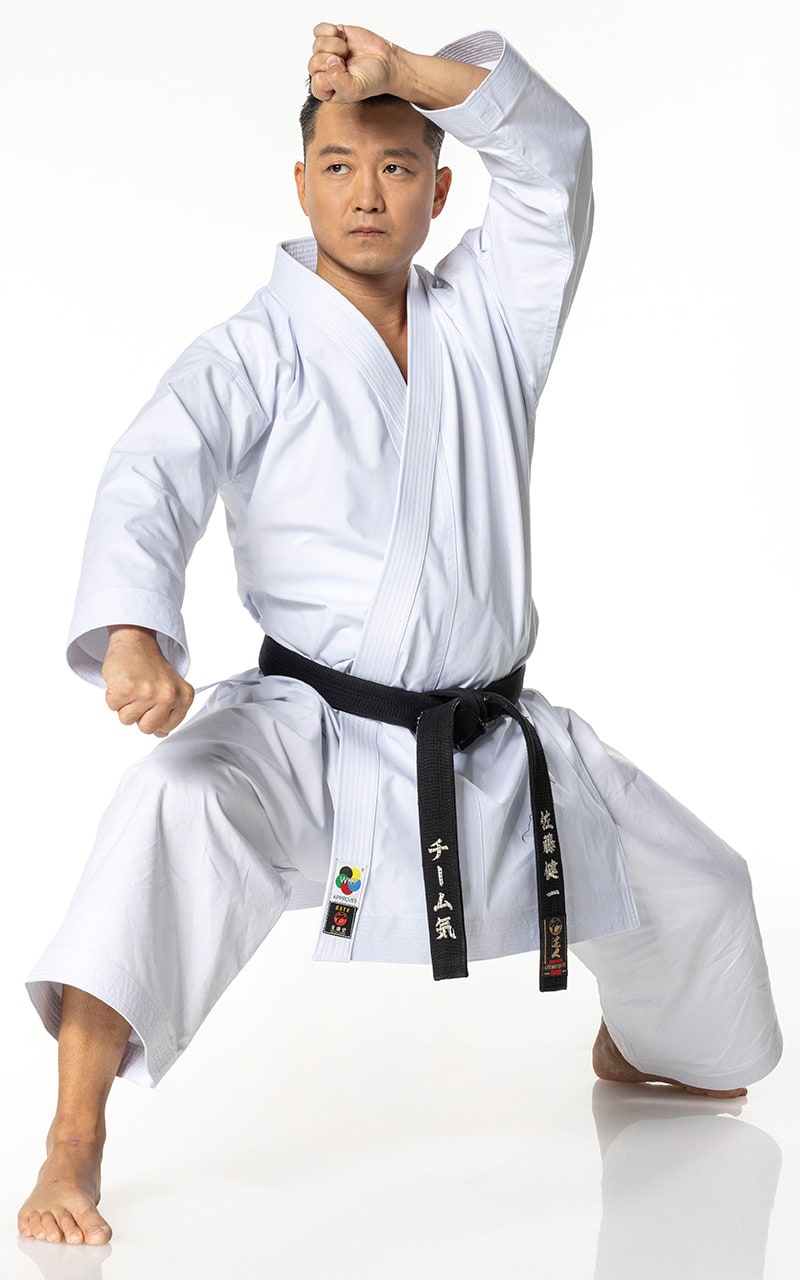 KIMONO KARATE , TOKAIDO KATA MASTER SEN, MADE IN JAPAN , WKF, 10 OZ