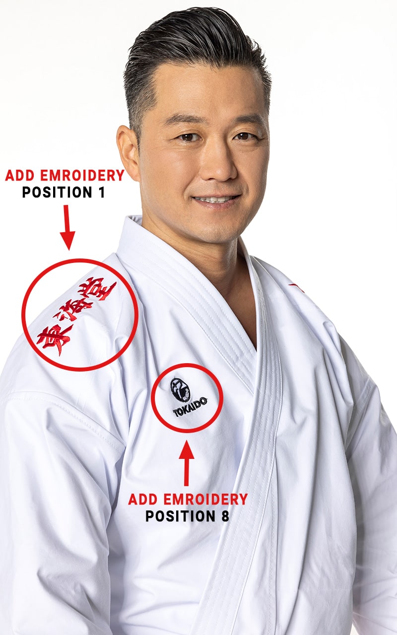 KIMONO KARATE , TOKAIDO KATA MASTER SEN, MADE IN JAPAN , WKF, 10 OZ