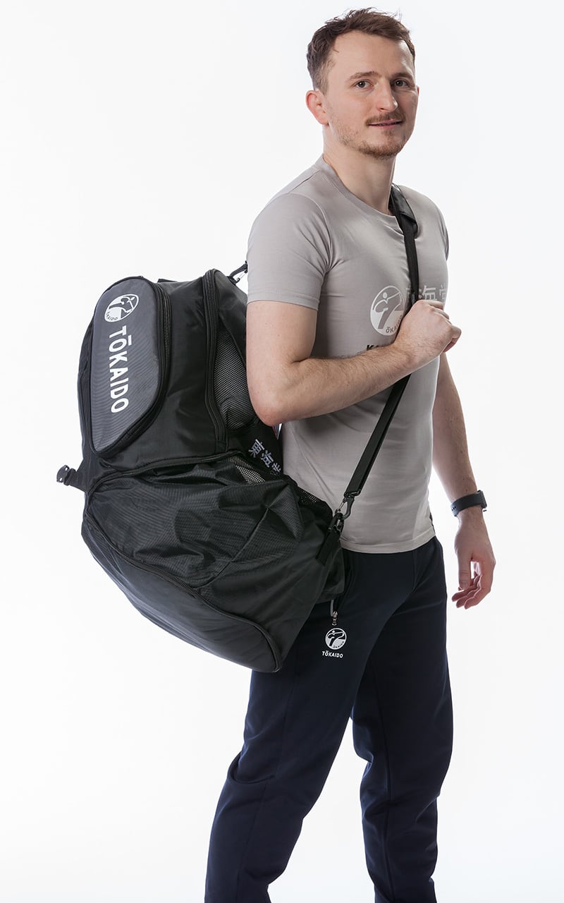 GEANTA SPORT MULTIFUNCTIONALA TOKAIDO MOSTER BAG PRO NEGRU/GRI