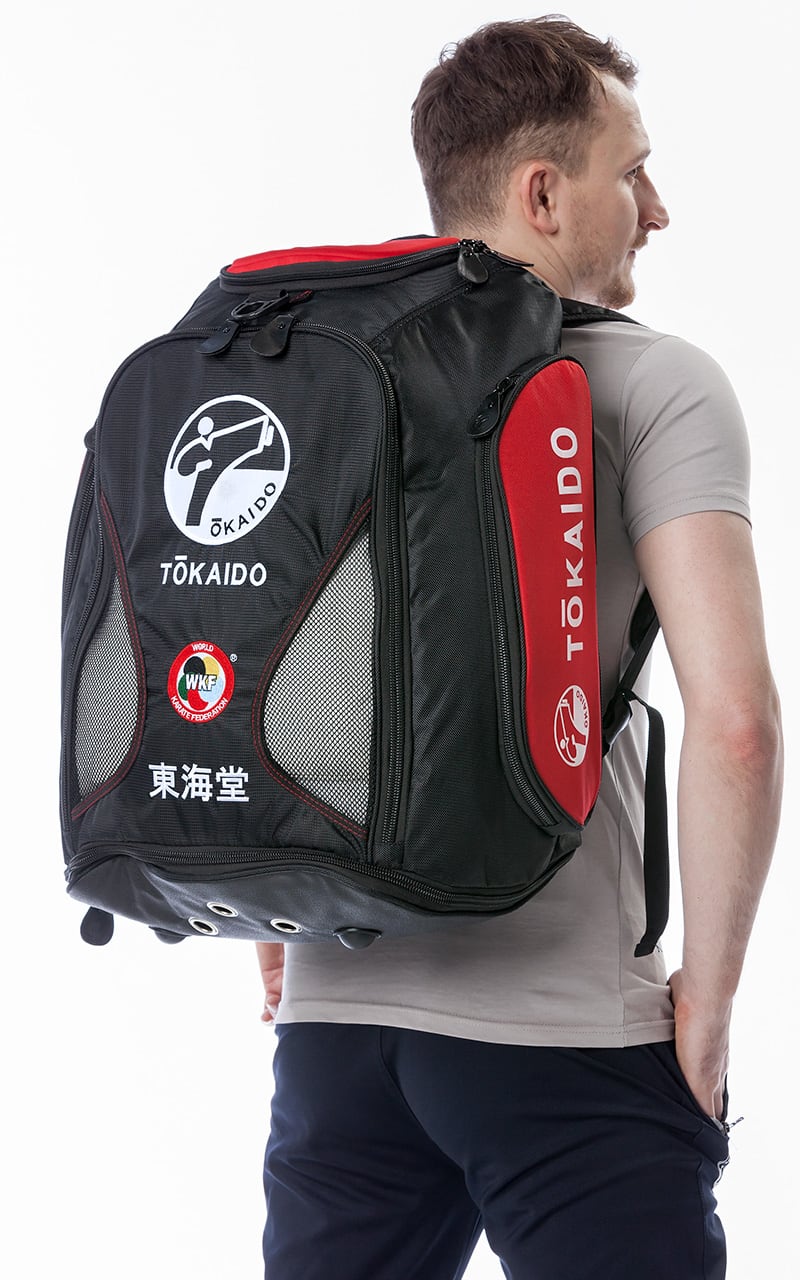 GEANTA SPORT MULTIFUNCTIONALA TOKAIDO MOSTER BAG PRO NEGRU/ROSU