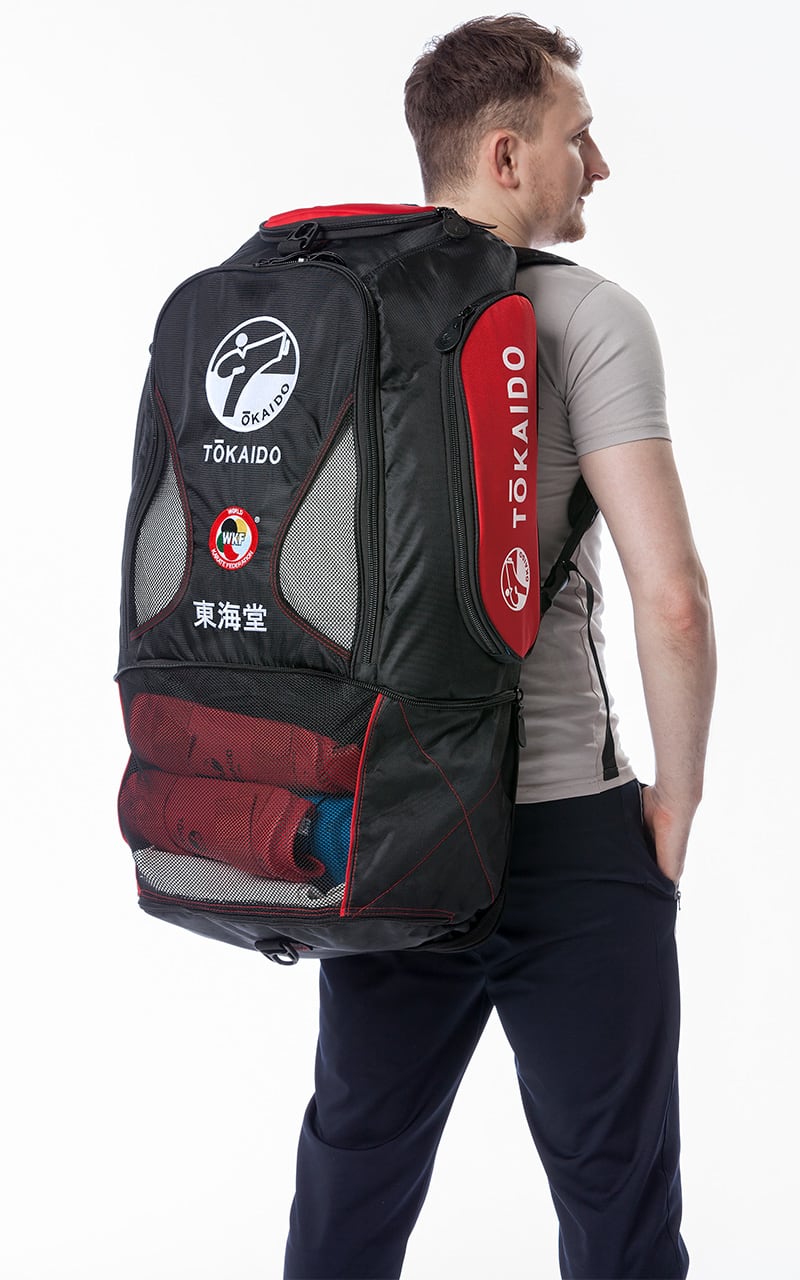 GEANTA SPORT MULTIFUNCTIONALA TOKAIDO MOSTER BAG PRO NEGRU/ROSU