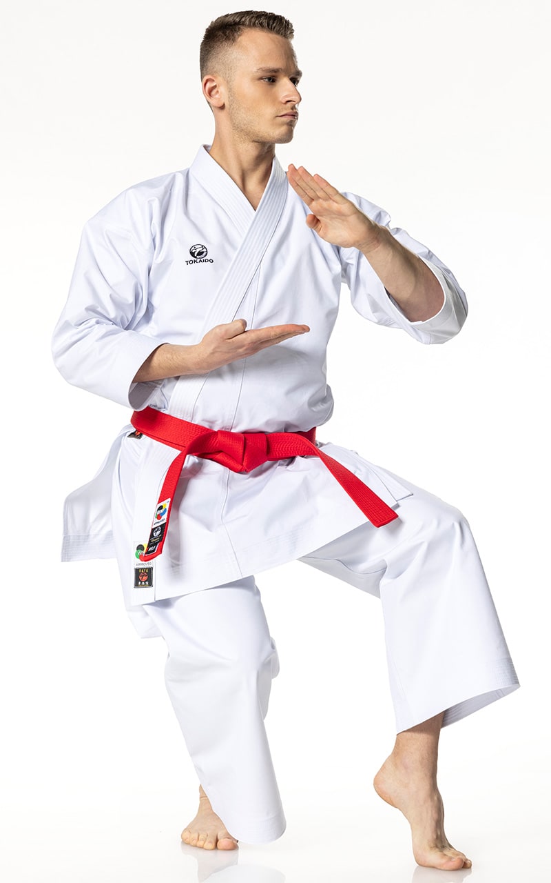 KIMONO KARATE , TOKAIDO KATA MASTER TOKYO , MADE IN JAPAN, WKF, 12 OZ