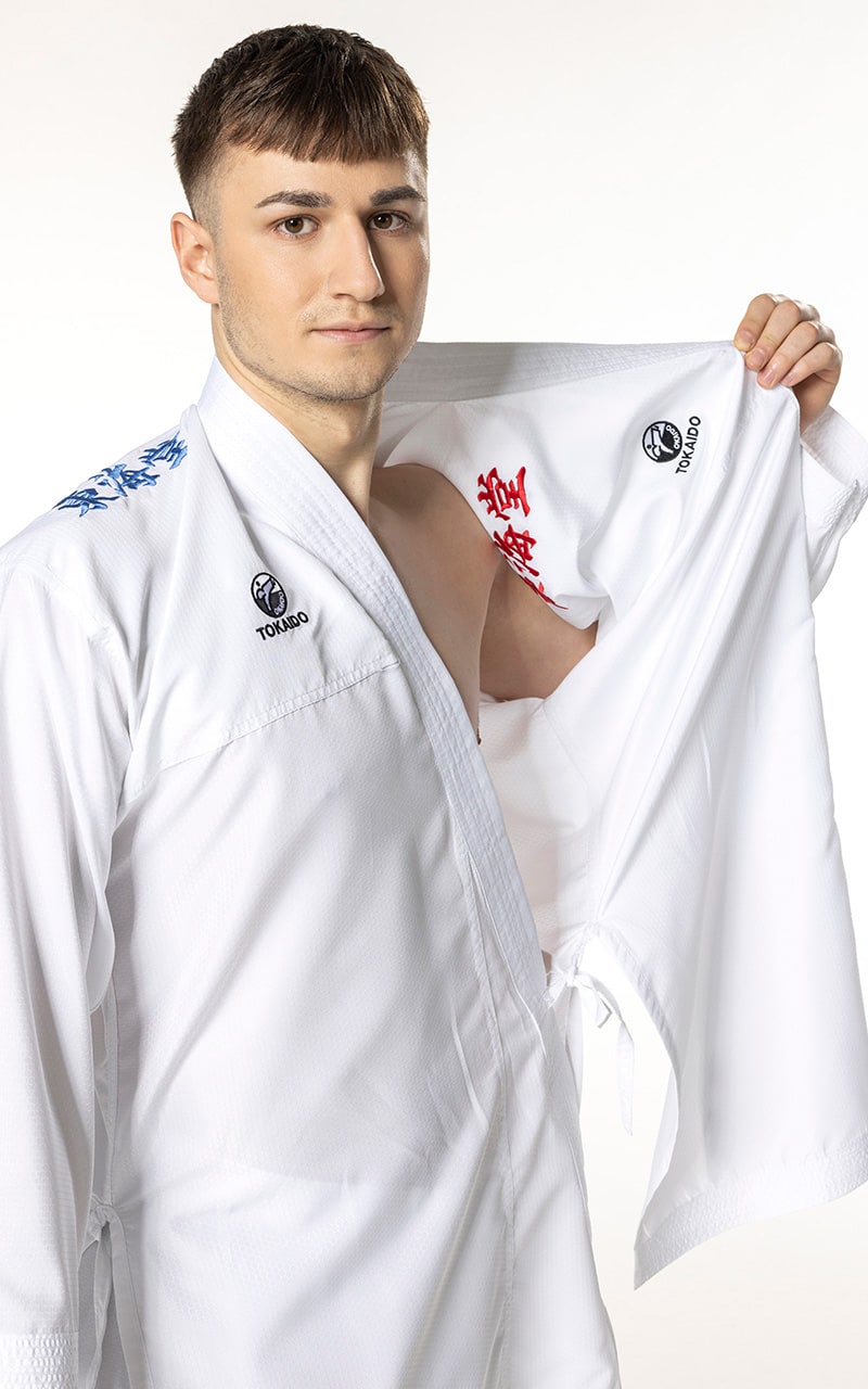 KIMONO KARATE , TOKAIDO KUMITE MASTER K1, WKF, 3,5 OZ, REVERSIBIL