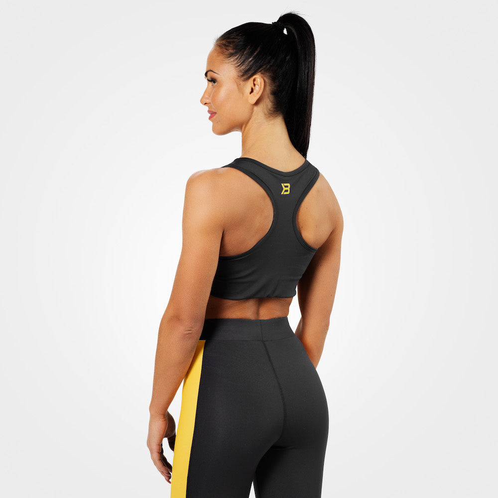 Bustiera fitness Better Bodies – Bowery Sports Black/Yellow