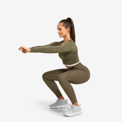 COLANTI FITNESS BETTER BODIES – HIGHBRIDGE  LEGGINGS WASHED GREEN