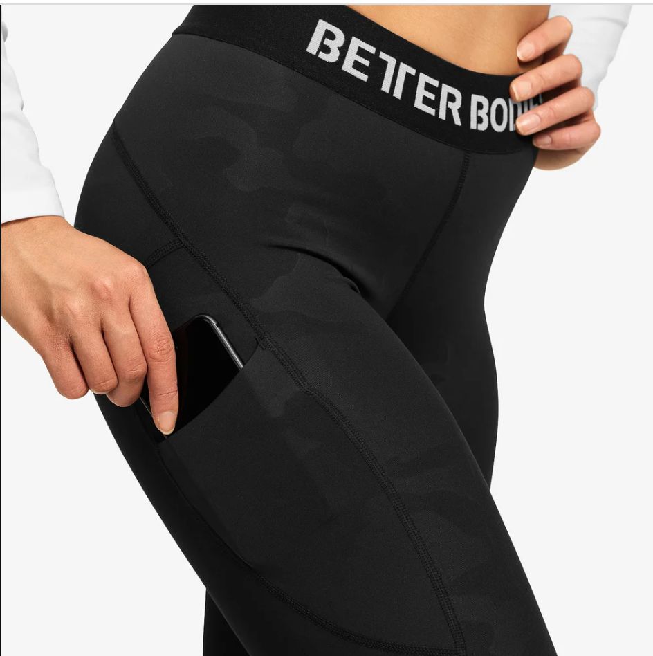COLANTI FITNESS BETTER BODIES – HIGHBRIDGE  LEGGINGS BLACK CAMO